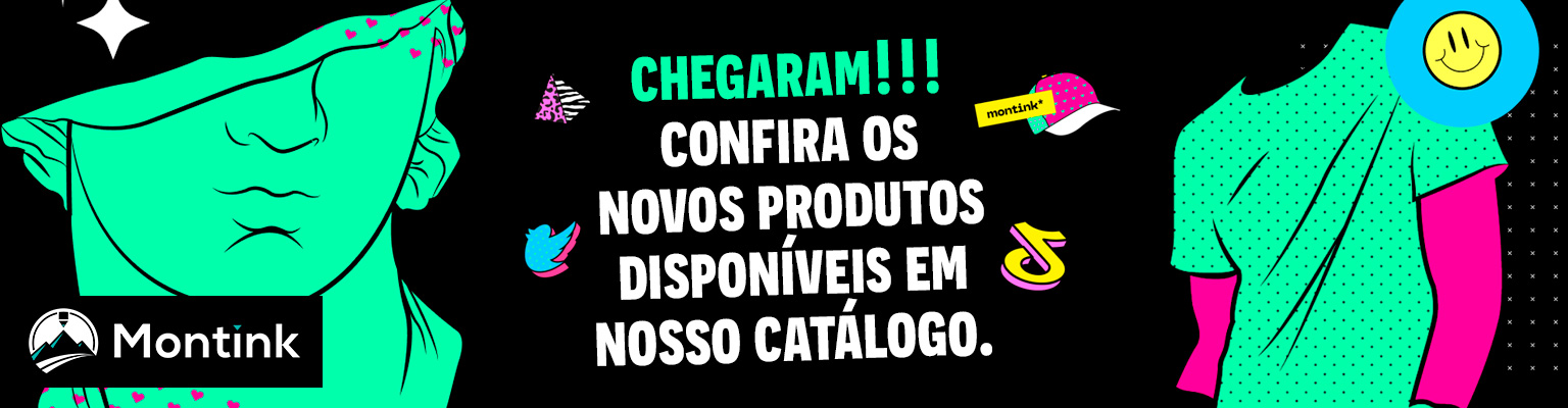 Produtos em promoção na Montink